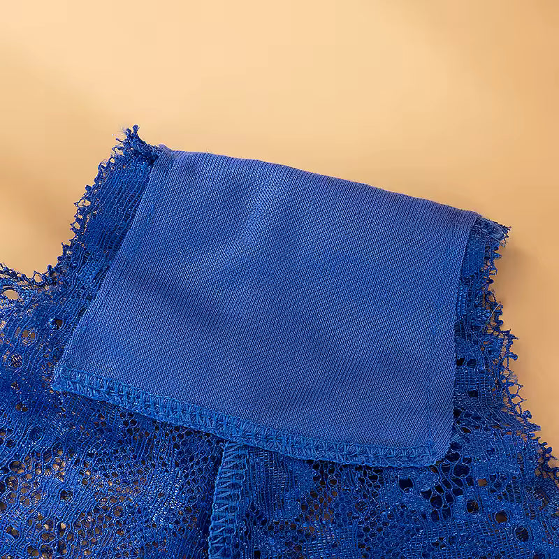 Trendy Cross Hollow Out Lace Low-rise Solid Panties Underwear