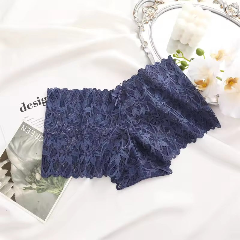 Trendy Floral Nylon Lace Low-Rise Panties