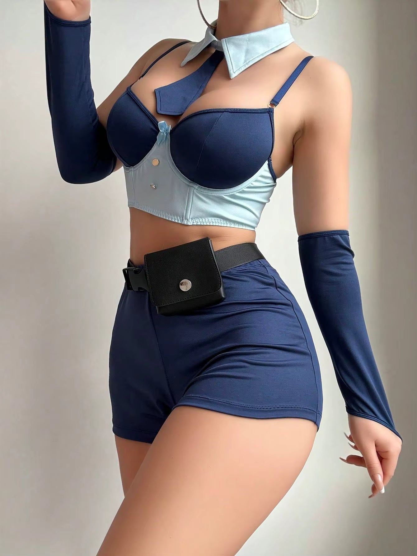 Trendy Ribbit Cosplay Funny Role Play Lingerie 6-Pieces Outfits