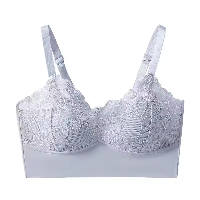 Trendy Steel Ring Gather Large Seamless Size Bra