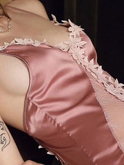 Two-Tone Straps Neck Lace Lingerie