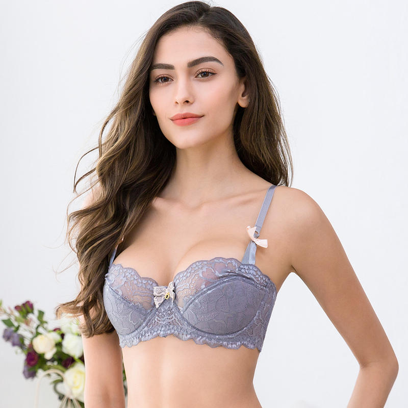 Ultra-thin push up lace underwire bras