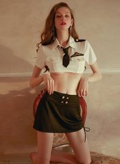 Vintage Airhostess Cop Costume Adult's Lingerie
