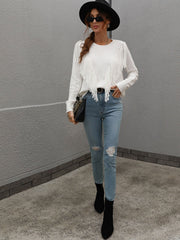 FOREST ADVENTURES KNIT TOP - WHITE
