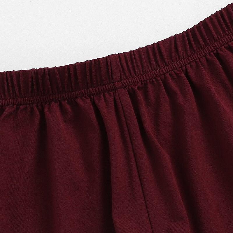 Women Contrast Piping Pocket Front Shirt And Shorts Casual Nightwear