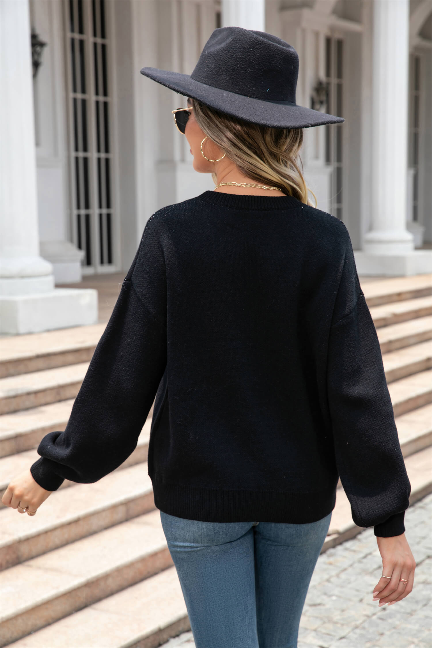 Pump My Heart Knit Sweater - Black