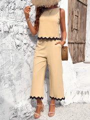 Fresh Breeze Cotton Matching Set - Beige
