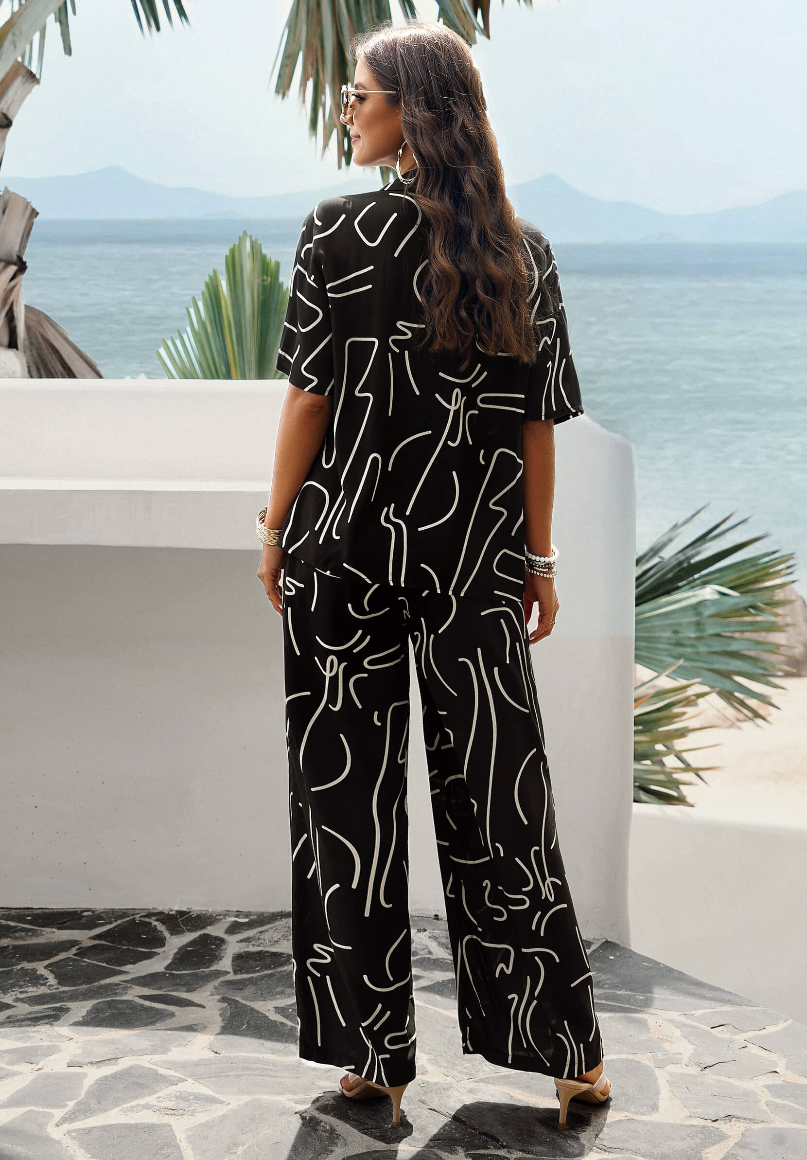 Beach Vacation Matching Set - Black