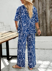 Kaia Tropical Matching Set - Blue