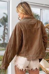 Twinkle Daisy Corduroy Jacket - Camel