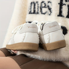 Tuopin Beige Skateboard Shoes