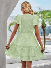 Delilah Eyelet Mini Dress - Mint