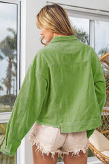 Twinkle Daisy Corduroy Jacket - Green