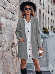 On Your Mark Textured Jacket - Grey