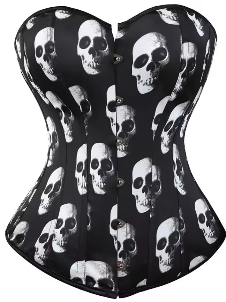 Classic Clubwear Bustier Gothic Satin Party Corset