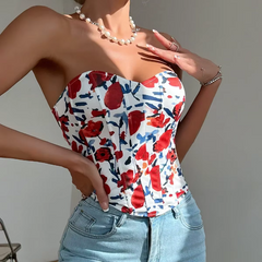 Elegant Strapless Body Shaper Tank Top Corset
