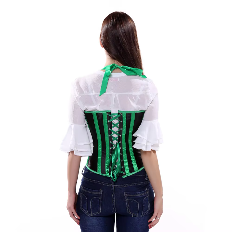 Striped Underbust Gothic Waist Shaper Corset