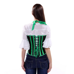 Striped Underbust Gothic Waist Shaper Corset