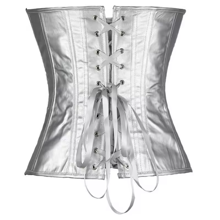 Leather Overbust Bustier Corsets Top