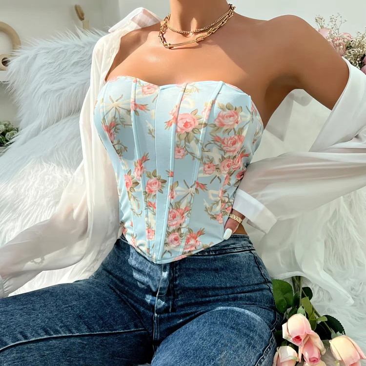 Bustier Casual Corsets Body Shaper Strapless Tank Top