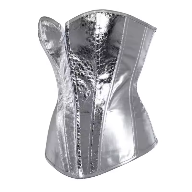 Leather Overbust Bustier Corsets Top