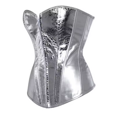 Leather Overbust Bustier Corsets Top
