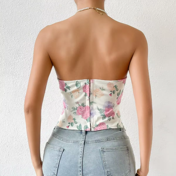 Casual Bustier Corsets Body Shaper Strapless Tank Top