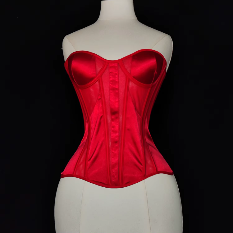 Tight-fitting Boned Tube Corset Tops