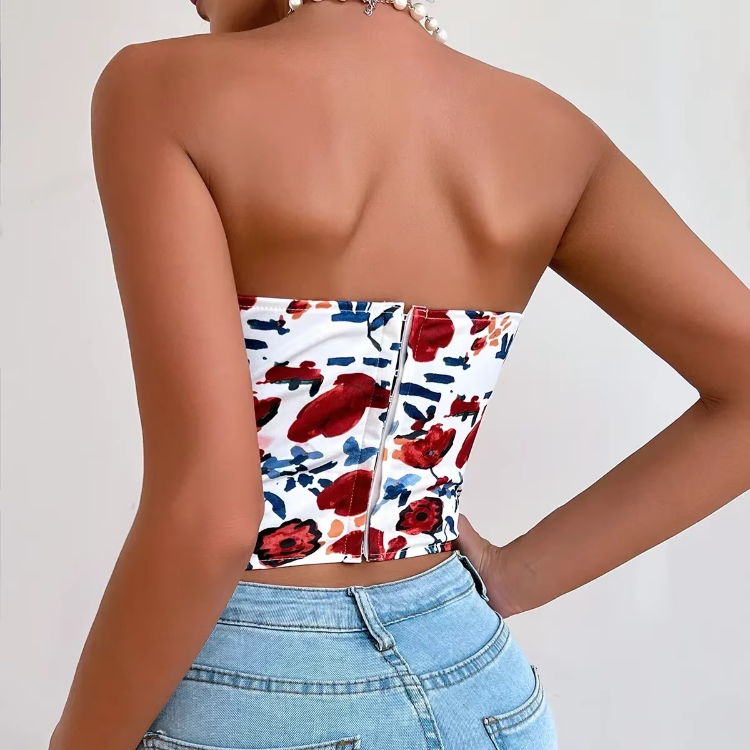 Elegant Strapless Body Shaper Tank Top Corset