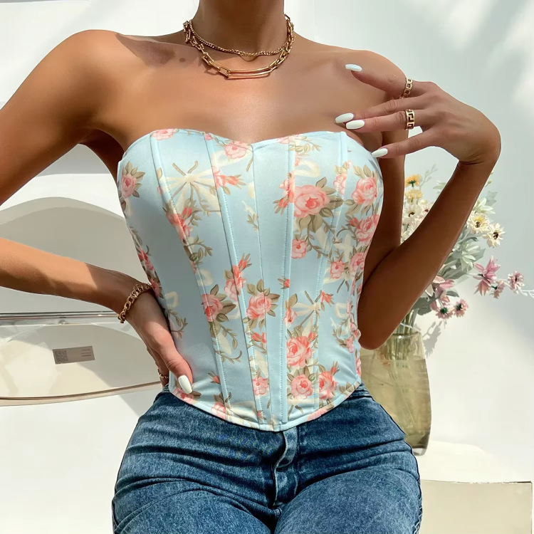Bustier Casual Corsets Body Shaper Strapless Tank Top