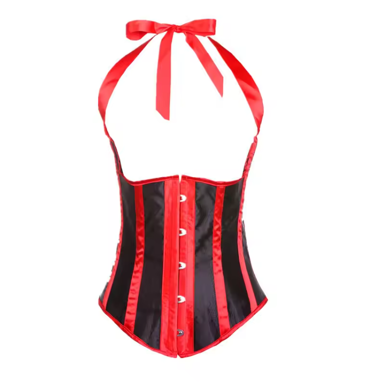Striped Underbust Gothic Waist Shaper Corset