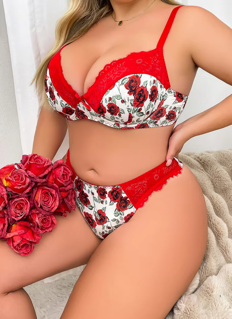Comfortable thin adjustable Printed anti-sagging underwear set