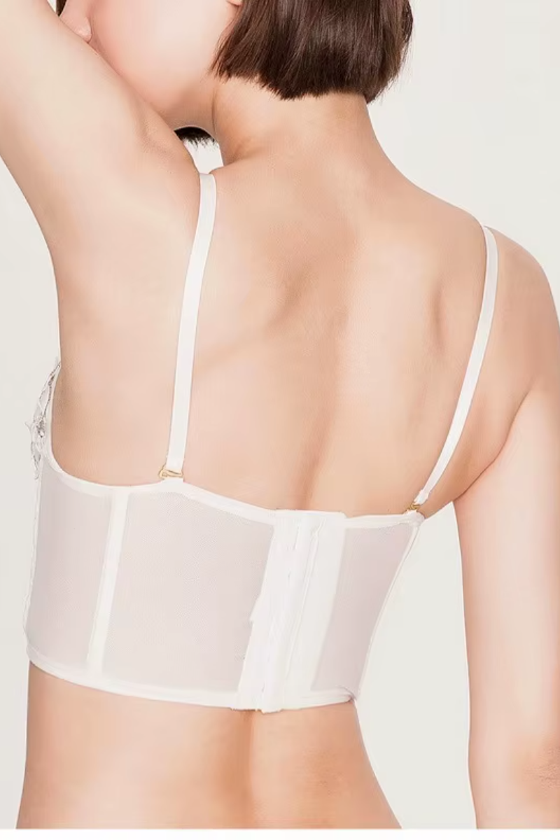 Embroidery Lace Soft Rubber Bra And Panty Soutine Gorge Corset