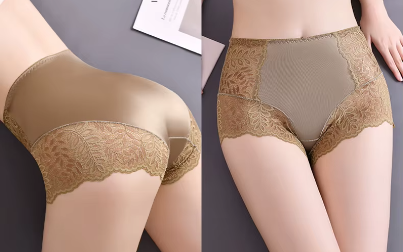 Intimates Seamless High Waist Ice Silk Comfort Lace Panties