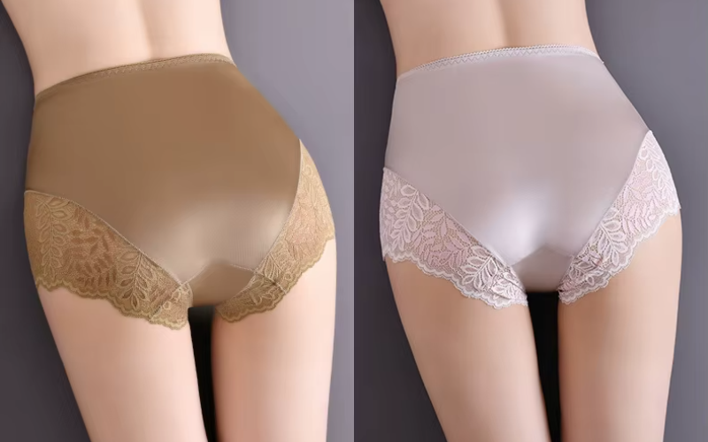 Intimates Seamless High Waist Ice Silk Comfort Lace Panties