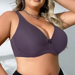 Wire Unlined Thin Breathable Plus Size Bra