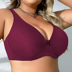Wire Unlined Thin Breathable Plus Size Bra