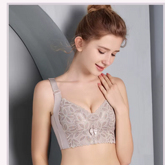 Full Coverage Wire Free Lace Floral Embroidery bra sets