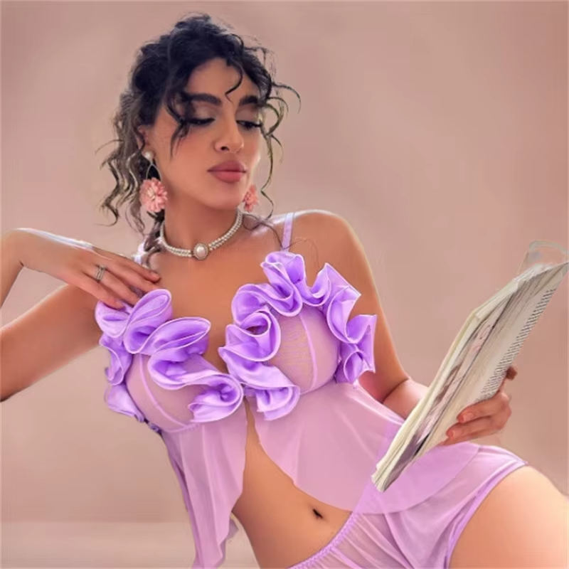 Intimate Transparent Underwear No Wire Erotic Bra and Panty Set