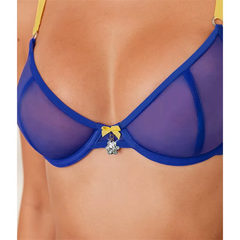 Erotic Transparent Lingerie Ultrathin With Gemstone Bra Set