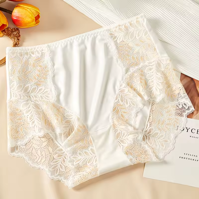 Intimates Seamless High Waist Ice Silk Comfort Lace Panties