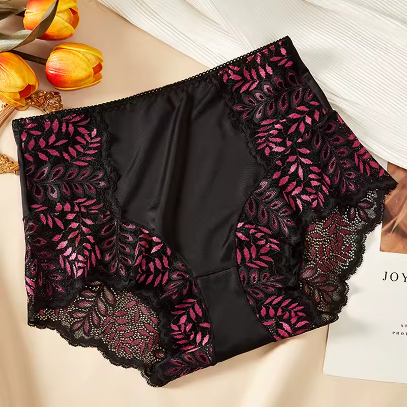 Intimates Seamless High Waist Ice Silk Comfort Lace Panties