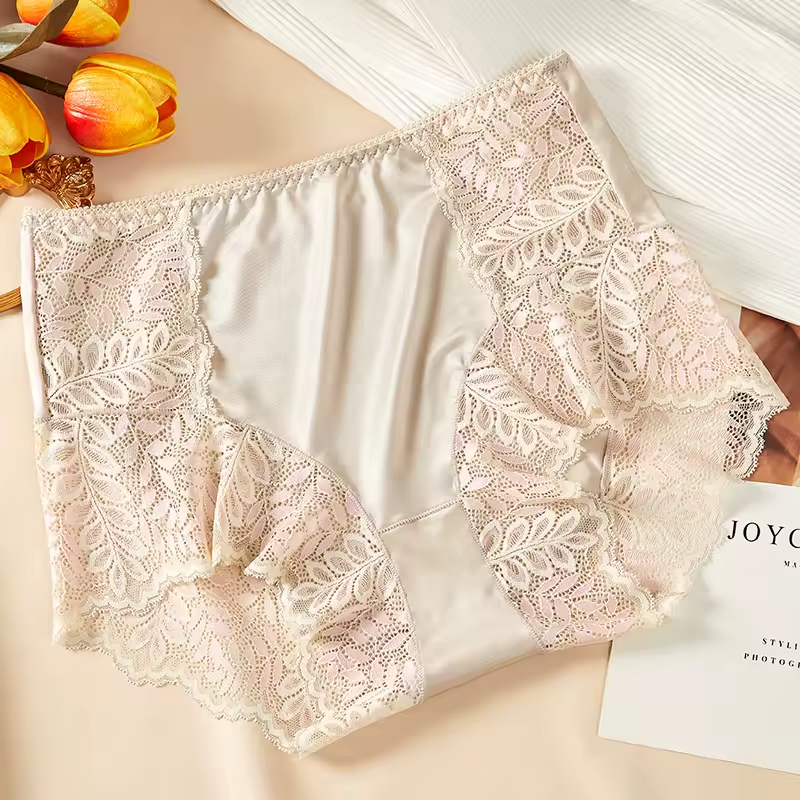 Intimates Seamless High Waist Ice Silk Comfort Lace Panties