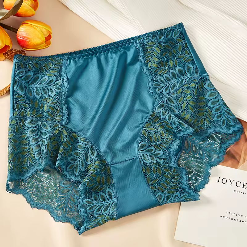 Intimates Seamless High Waist Ice Silk Comfort Lace Panties