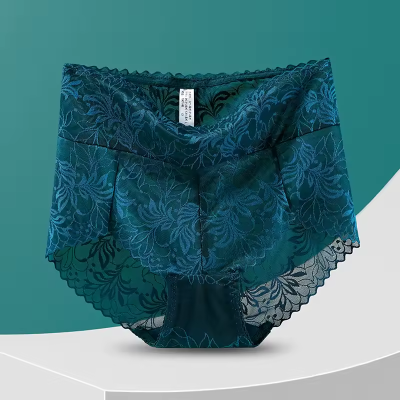 Lace Embroidery Ultrathin Breathable Intimate Briefs Underpants