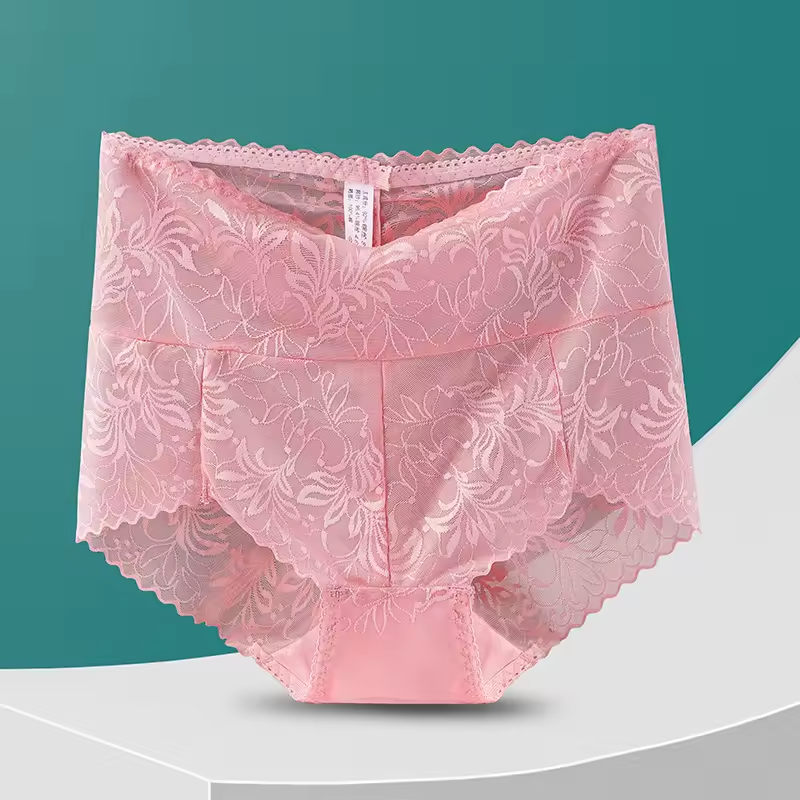 Lace Embroidery Ultrathin Breathable Intimate Briefs Underpants