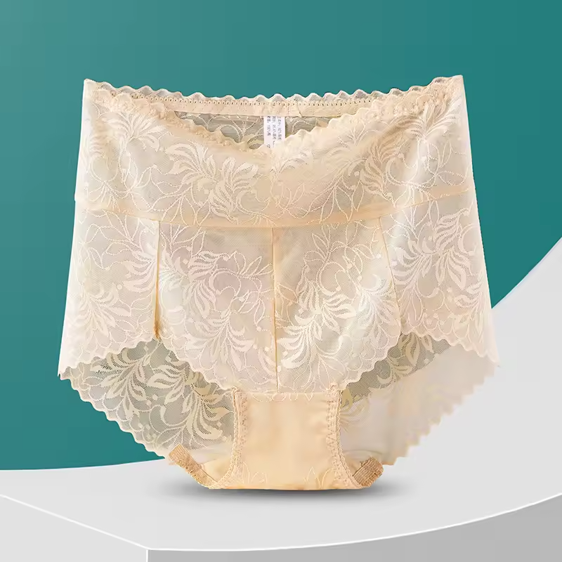 Lace Embroidery Ultrathin Breathable Intimate Briefs Underpants