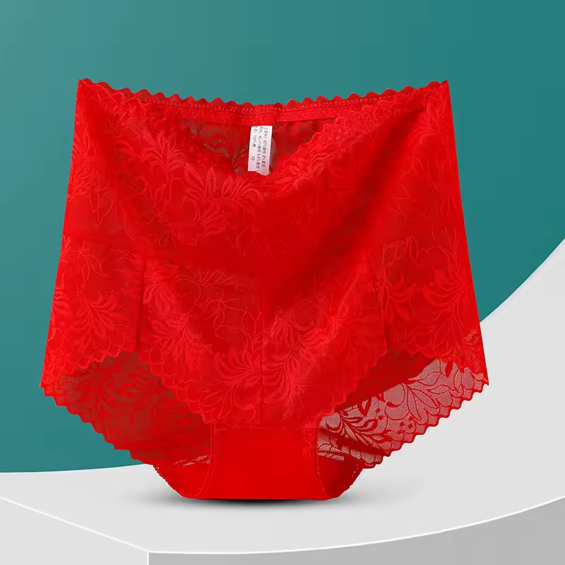 Lace Embroidery Ultrathin Breathable Intimate Briefs Underpants