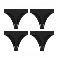 Lingerie Low-waist G String Thong Breathable Comfort Intimates 4Pcs Panties