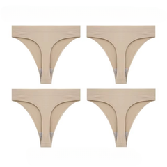 Lingerie Low-waist G String Thong Breathable Comfort Intimates 4Pcs Panties